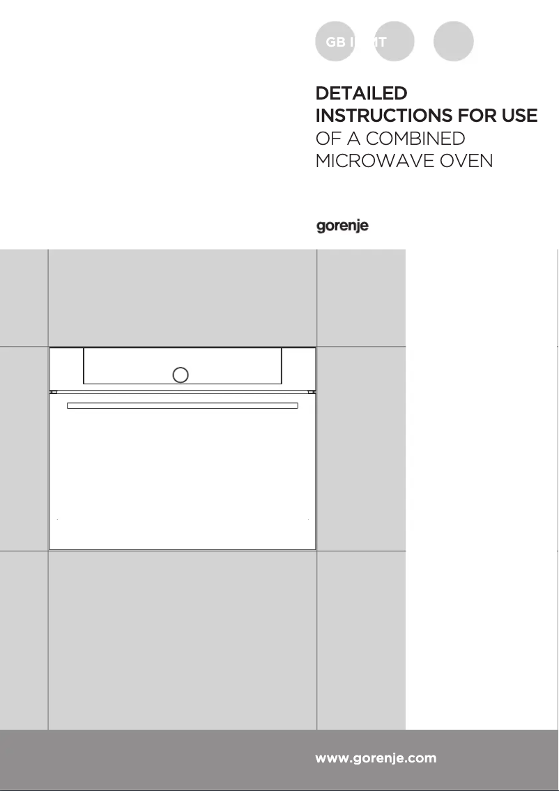 Page 1 de la notice Manuel utilisateur Gorenje BCM598S17BG