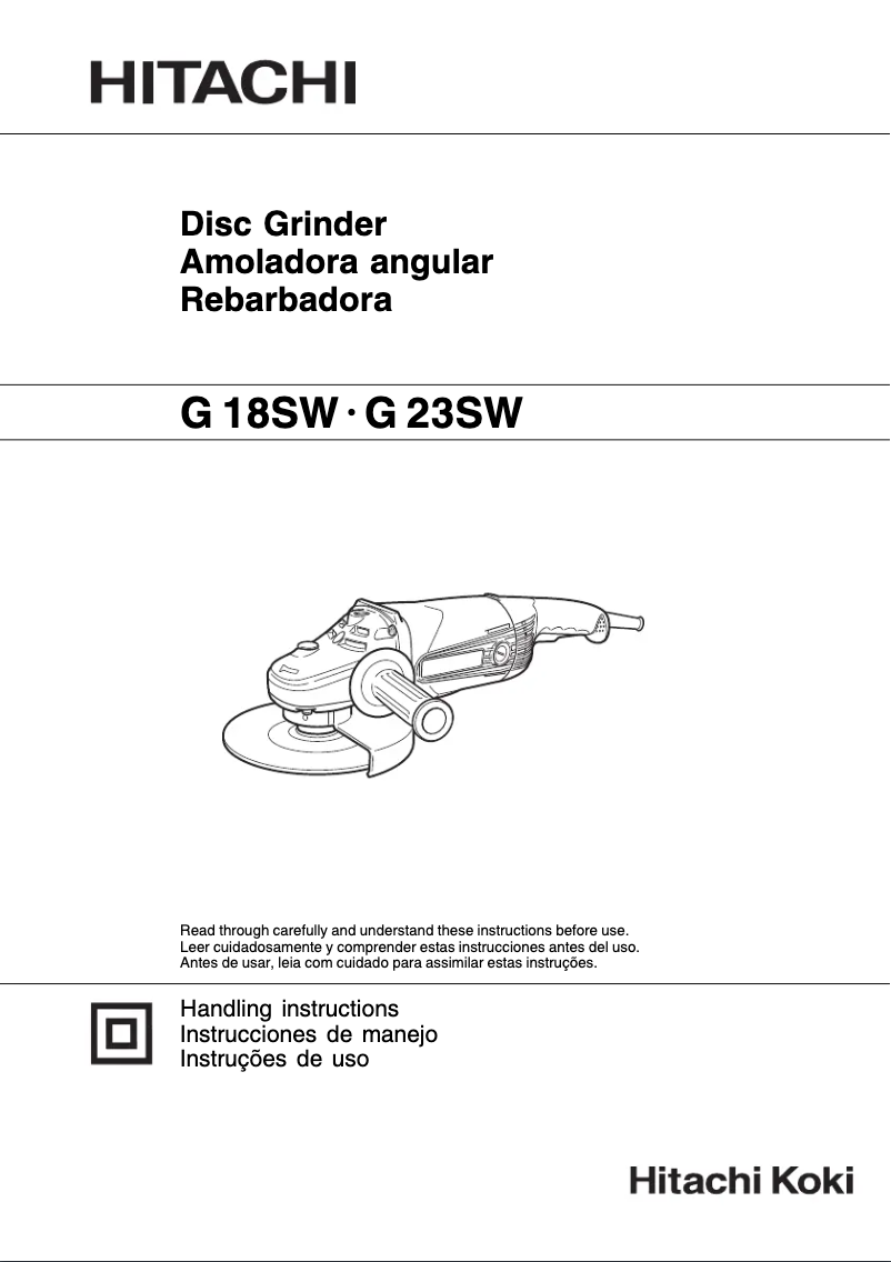 Image de la première page du manuel de l'appareil G 23SW