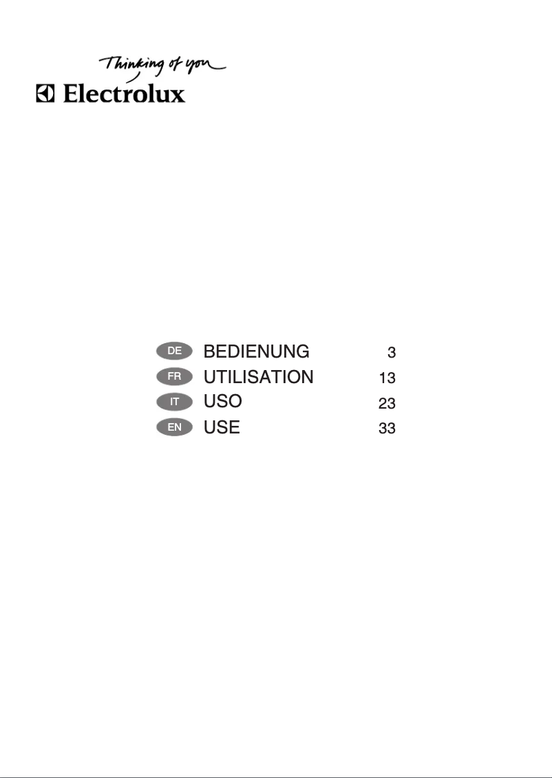 Page n°1 - Manuel utilisateur Electrolux IHGL9060CN