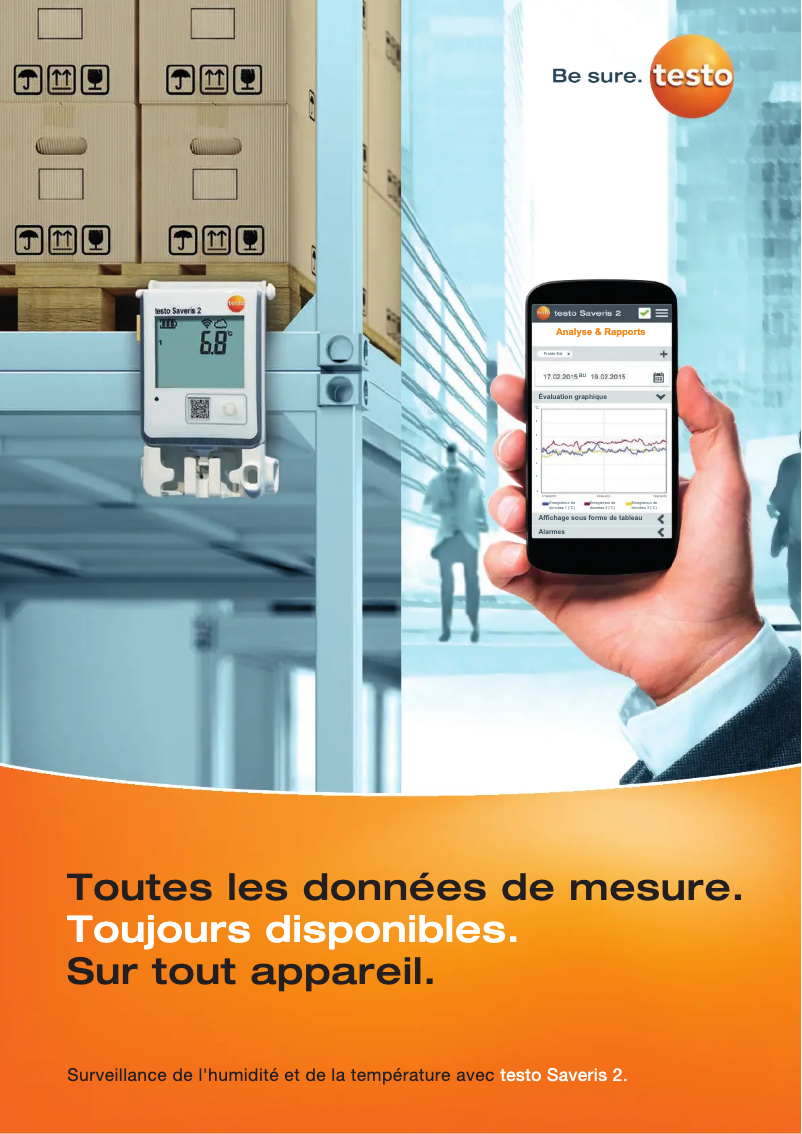 Page 1 de la notice Brochure Testo Saveris 2