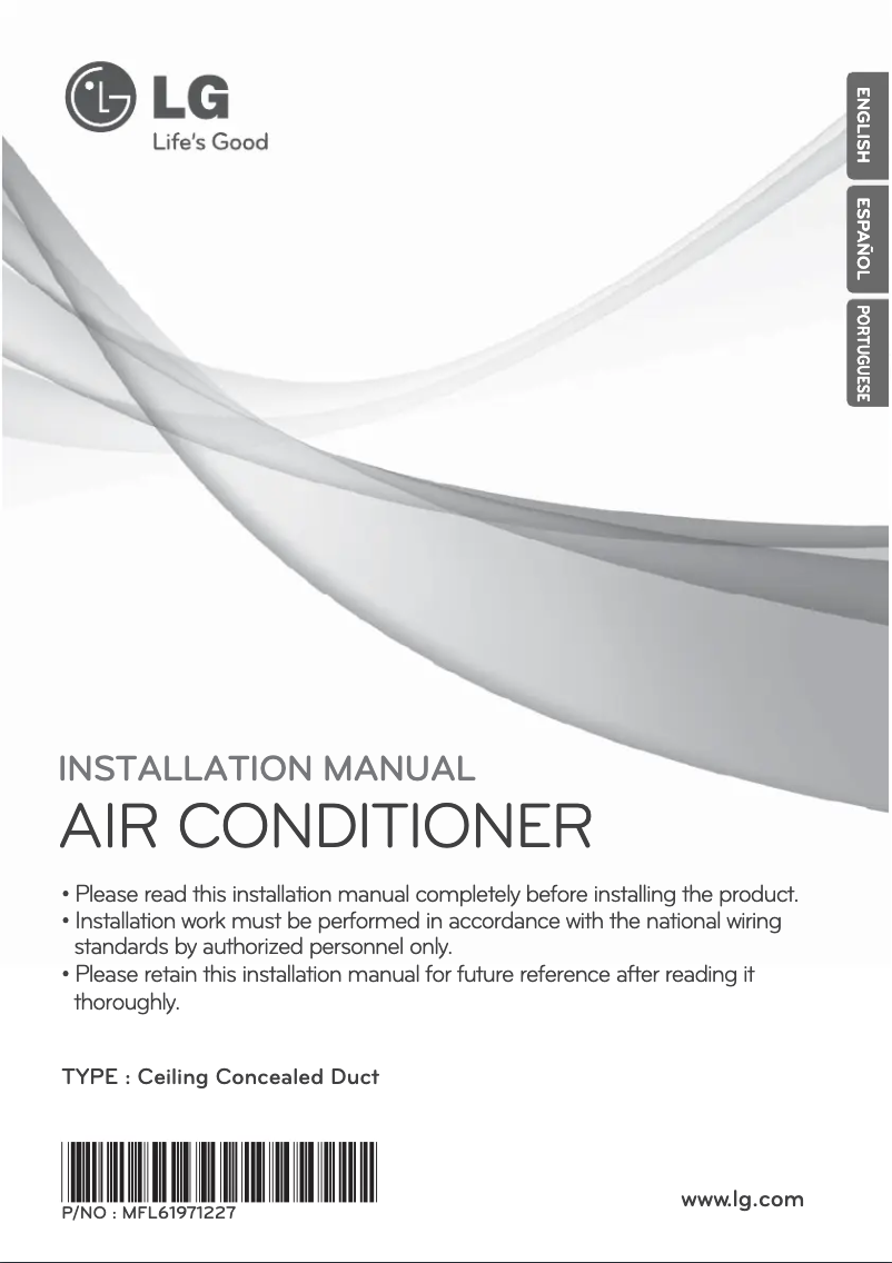 Página 1 del manual Manual de usuario LG ABNQ48GRLA0