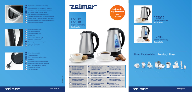 Page n°1 - Manuel utilisateur Zelmer 17Z018