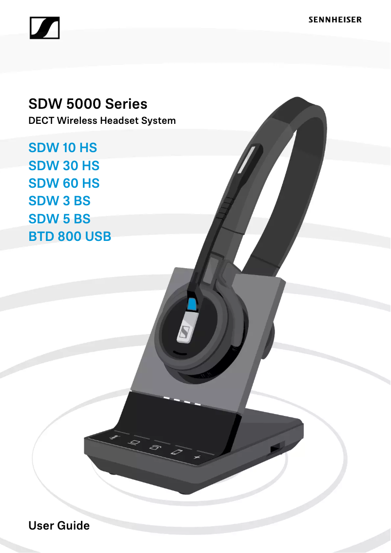 Page n°1 - Manuel utilisateur Sennheiser SDW 5033