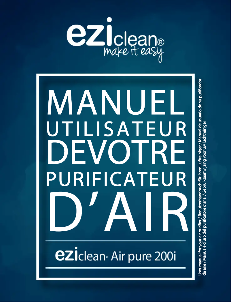 Page n°1 - Manuel utilisateur EZIclean Air pure 200i