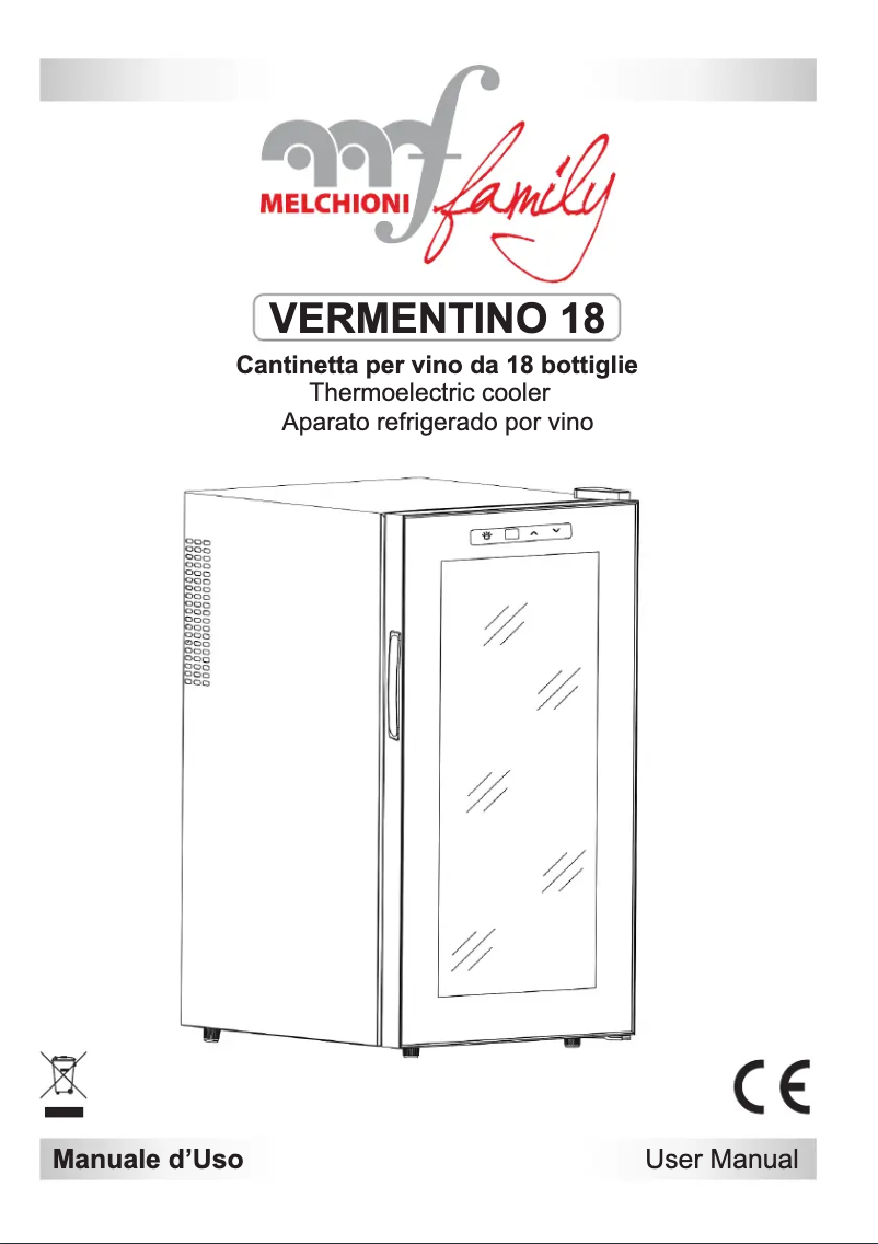 Page 1 de la notice Manuel utilisateur Melchioni Vermentino 18