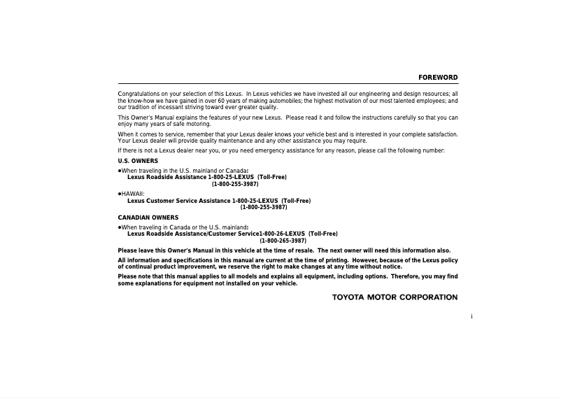 Imagen de la primera página del manual del dispositivo SC 430 (2004)