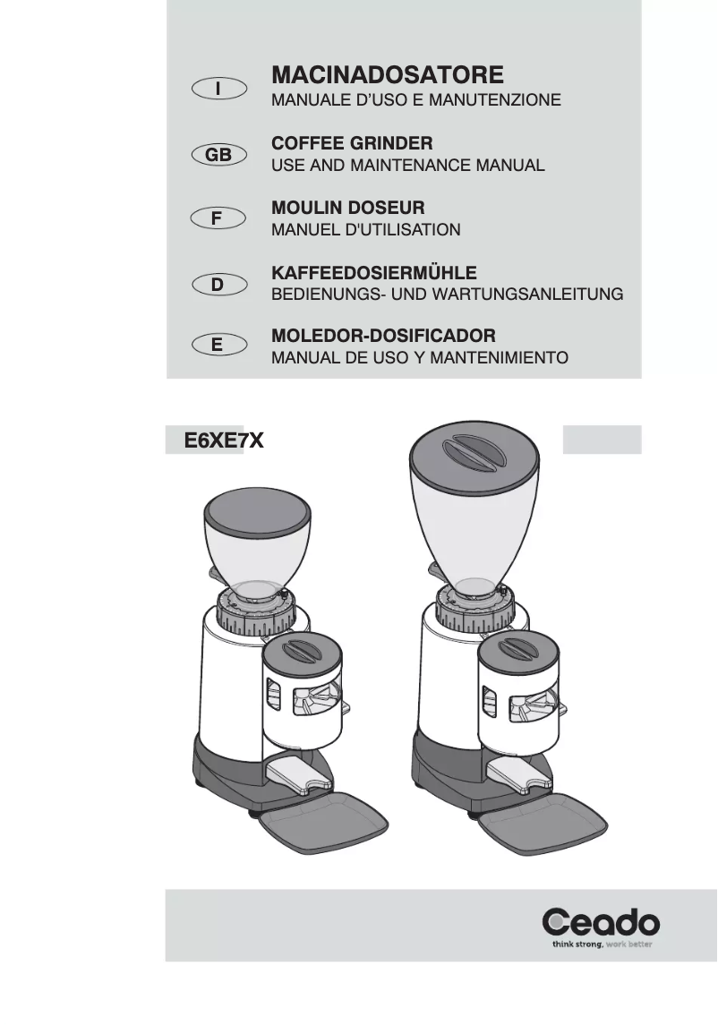 Image de la première page du manuel de l'appareil E6X