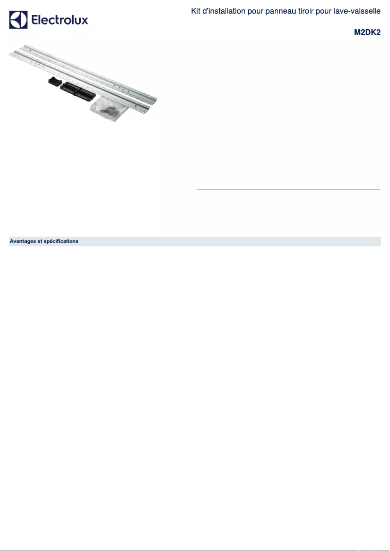 Image de la première page du manuel de l'appareil M2DK2