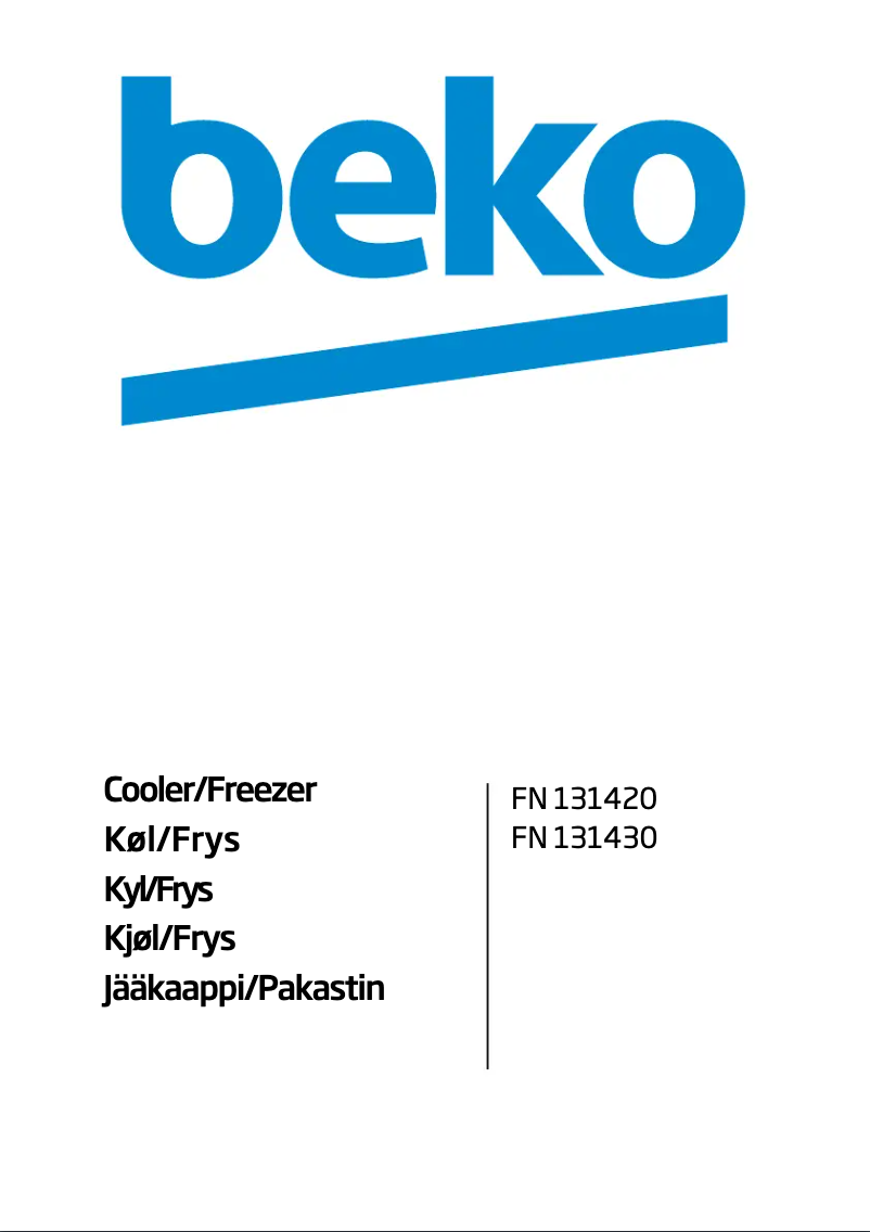 Image de la première page du manuel de l'appareil FN 131430