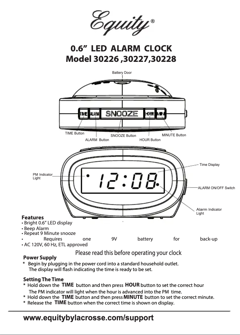 Page 1 de la notice Manuel utilisateur La Crosse Technology 30227