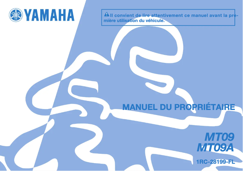 Page 1 de la notice Manuel utilisateur Yamaha MT09 (2014)