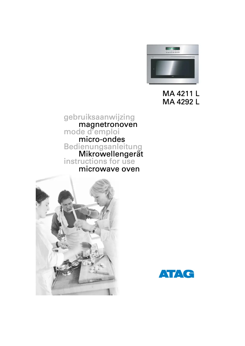 Page n°1 - Manuel utilisateur Atag MA4211L