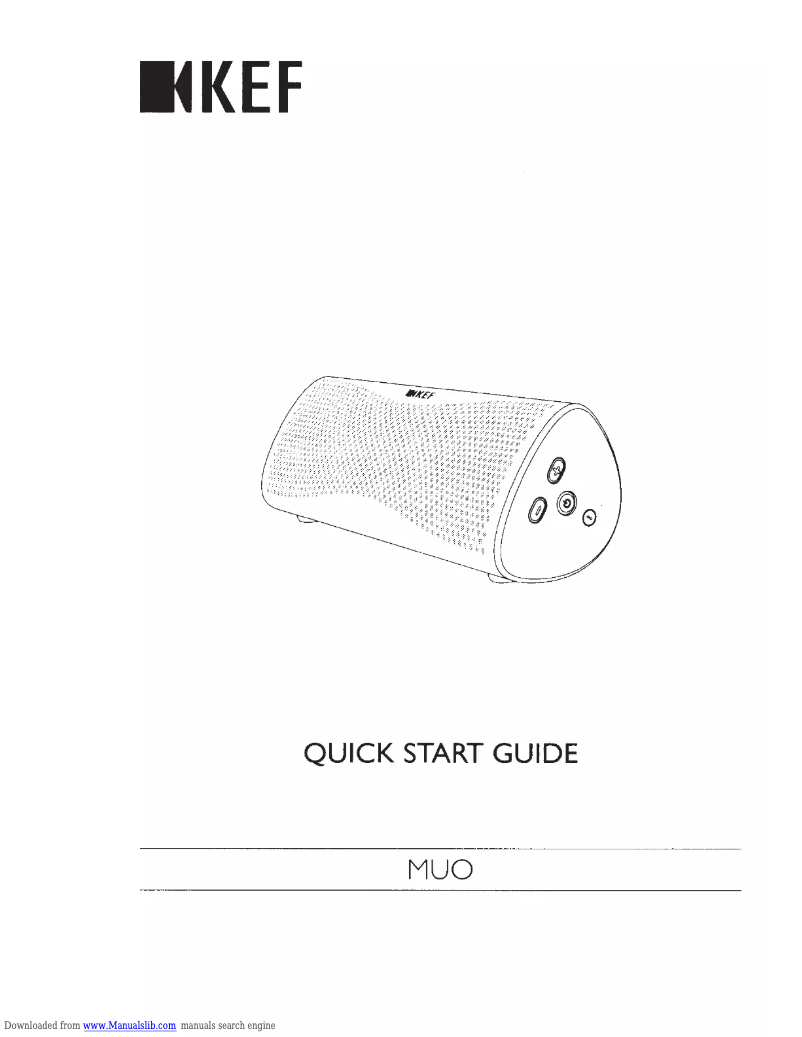 Page n°1 - Manuel utilisateur KEF Muo