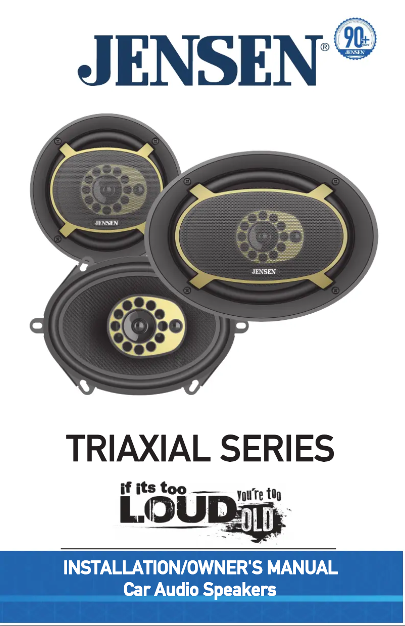 Page n°1 - Manuel utilisateur Jensen Triaxial JS69T