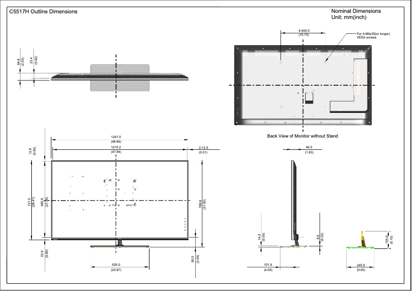 Page 1 de la notice Manuel utilisateur Dell C5517H