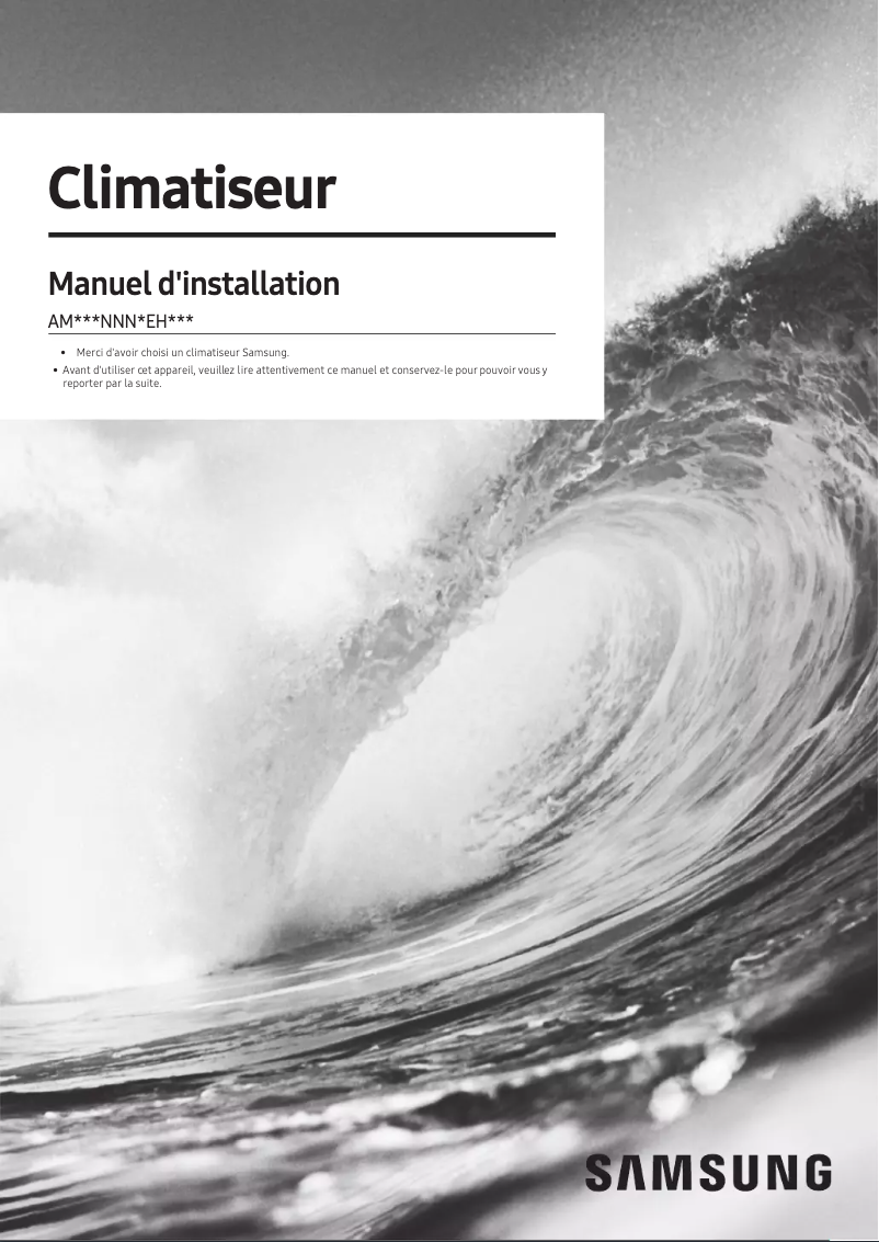 Image de la première page du manuel de l'appareil AM036NNNDEH