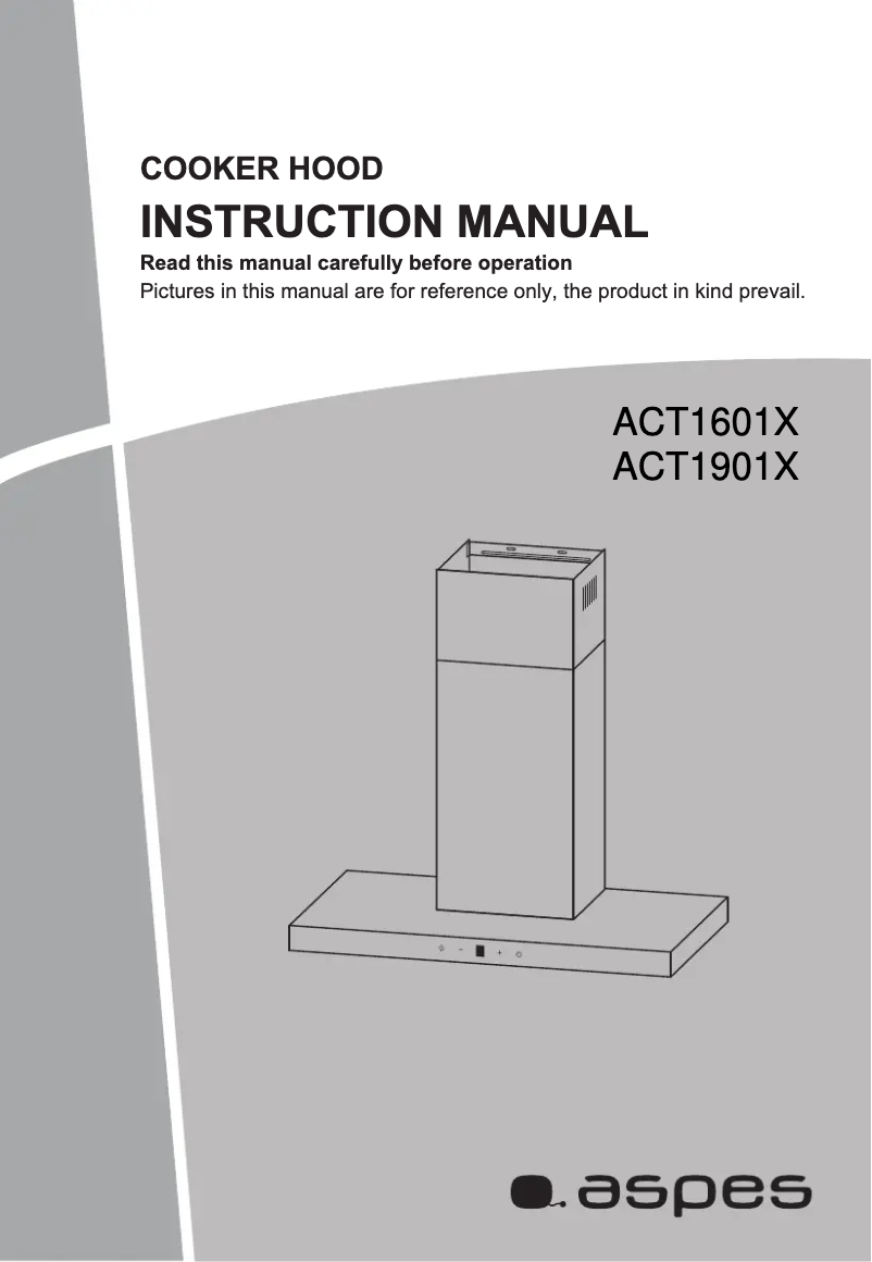 Page n°1 - Manuel utilisateur Aspes ACT1601X