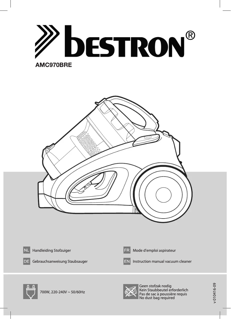 Page n°1 - Manuel utilisateur Bestron Talento Multi Cyclone AMC970BRE