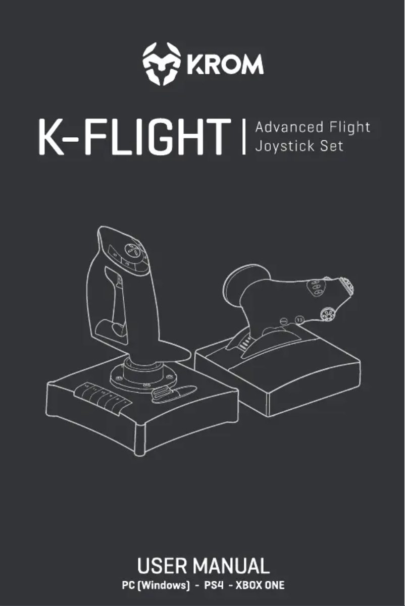 Page 1 de la notice Manuel utilisateur Krom K-Flight