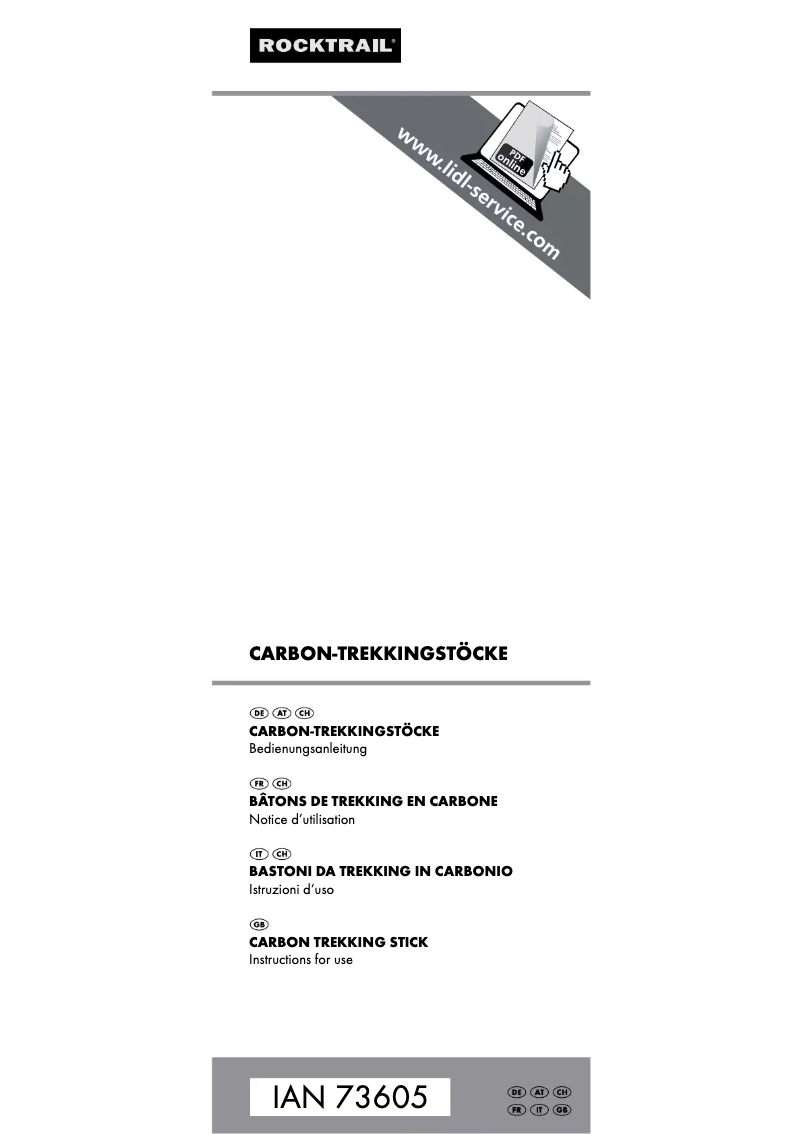 Page 1 de la notice Manuel utilisateur Rocktrail IAN 73605