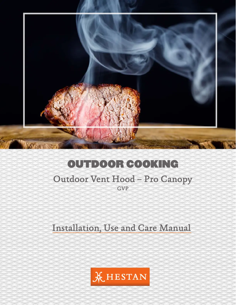 Page n°1 - Guide d'installation Hestan GVP48