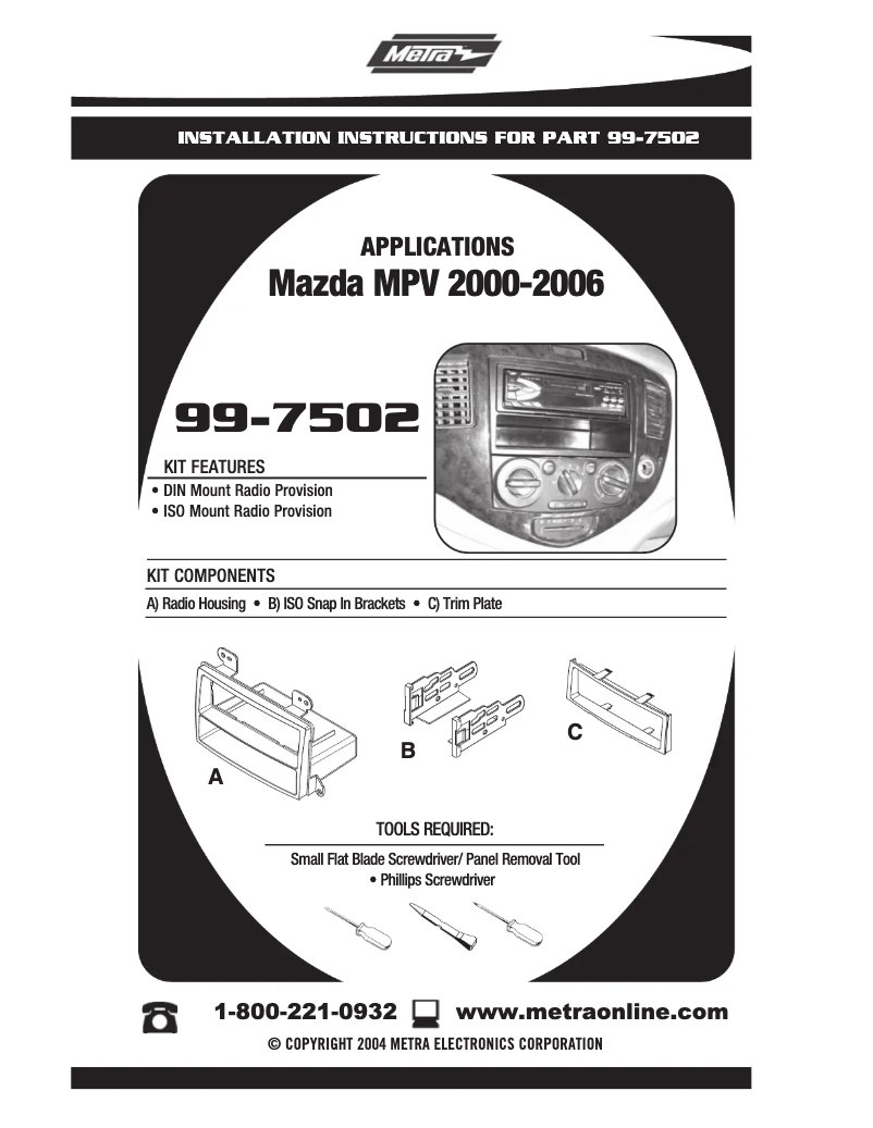 Image de la première page du manuel de l'appareil 99-7502