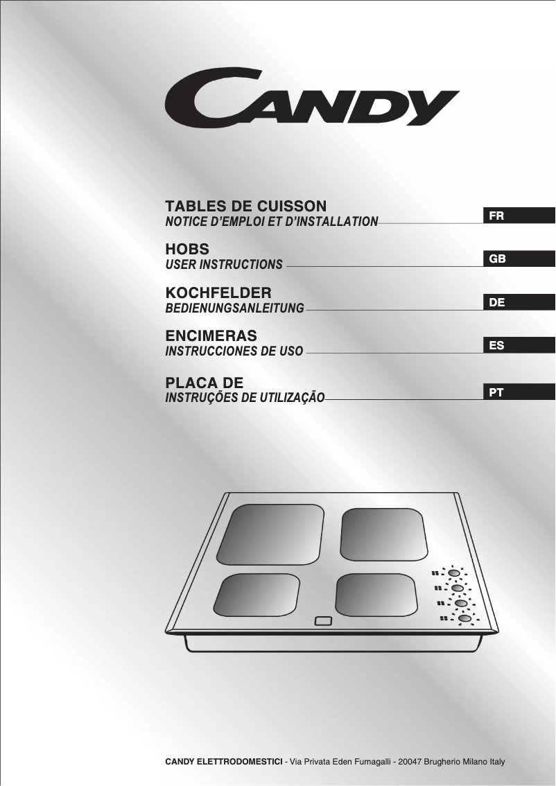 Page n°1 - Manuel utilisateur Candy PVD 633 ZEN