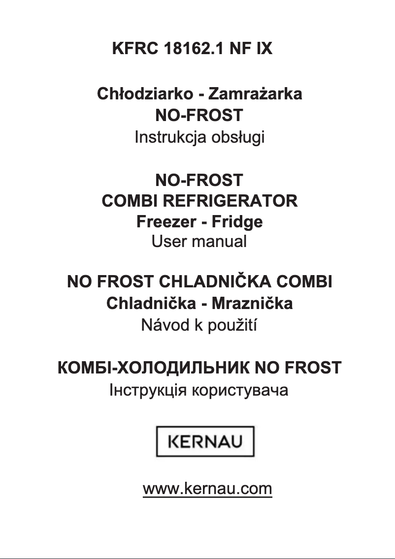 Página 1 del manual Manual de usuario Kernau KFRC 18162 NF X