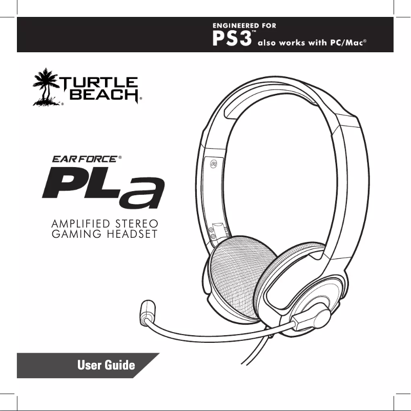 Page 1 de la notice Manuel utilisateur Turtle Beach ZBX0HW68220