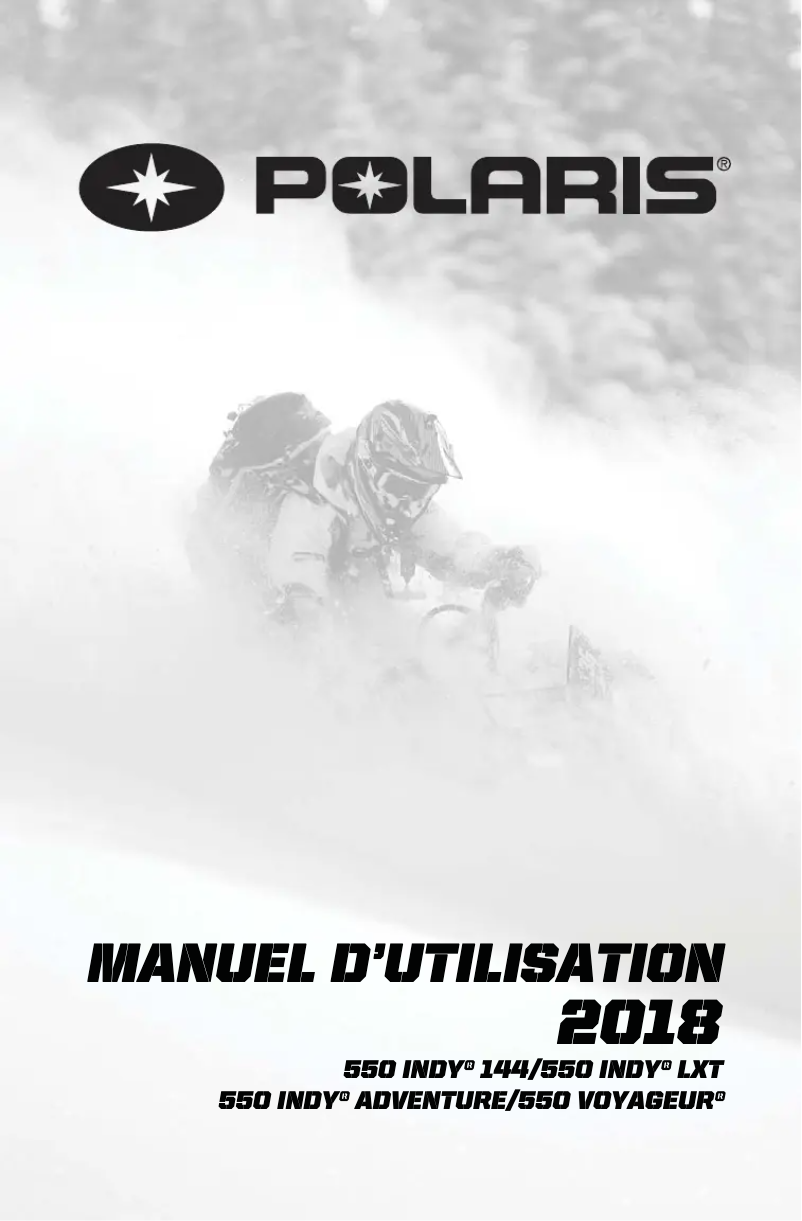 Image de la première page du manuel de l'appareil 550 Voyageur 155 (2018)