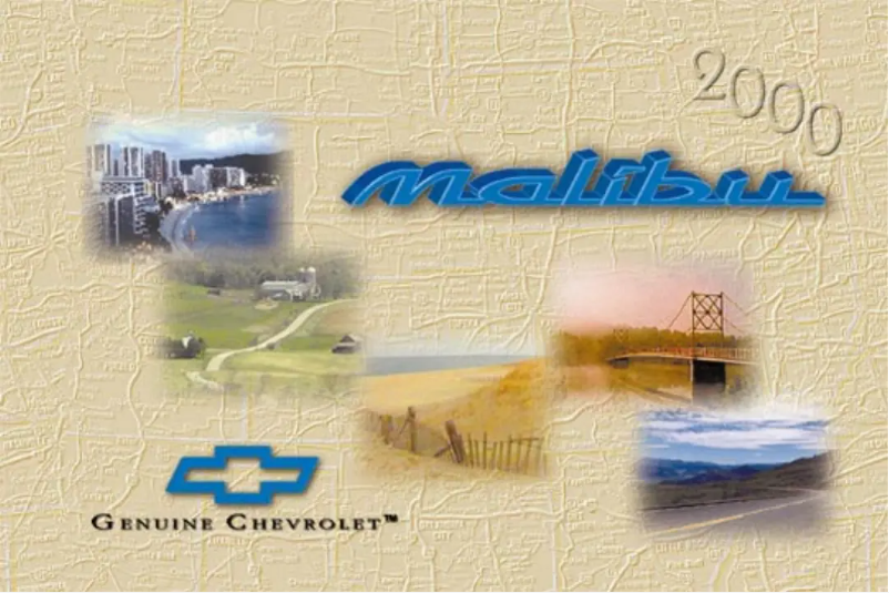 Page 1 de la notice Manuel utilisateur Chevrolet Malibu Classic (2000)