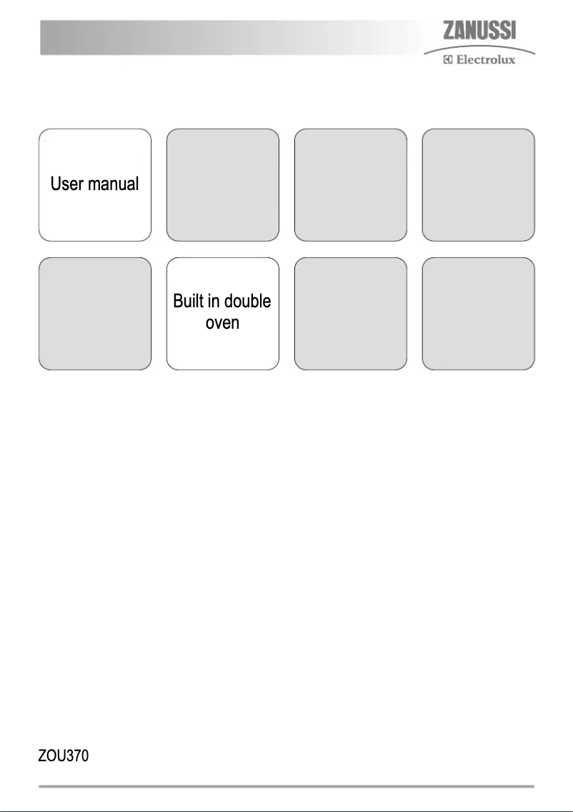 Page 1 de la notice Manuel utilisateur Zanussi-Electrolux ZOU370X