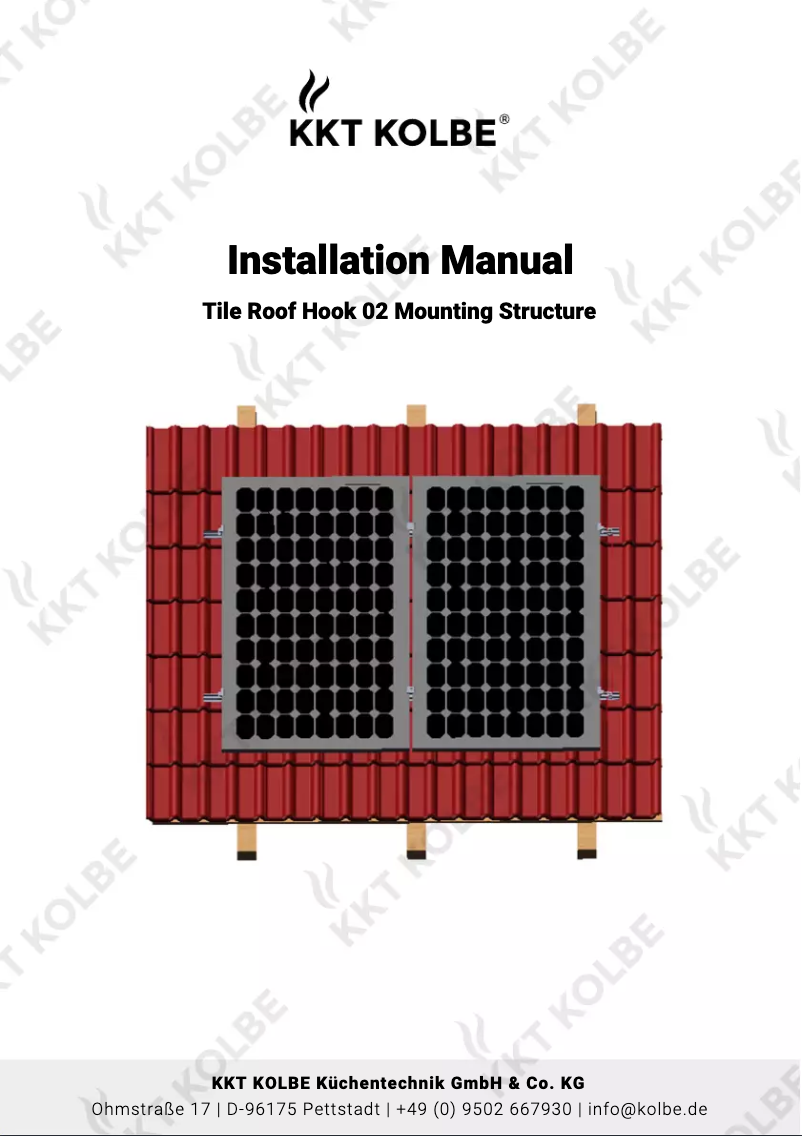 Page n°1 - Manuel utilisateur KKT Kolbe DH02