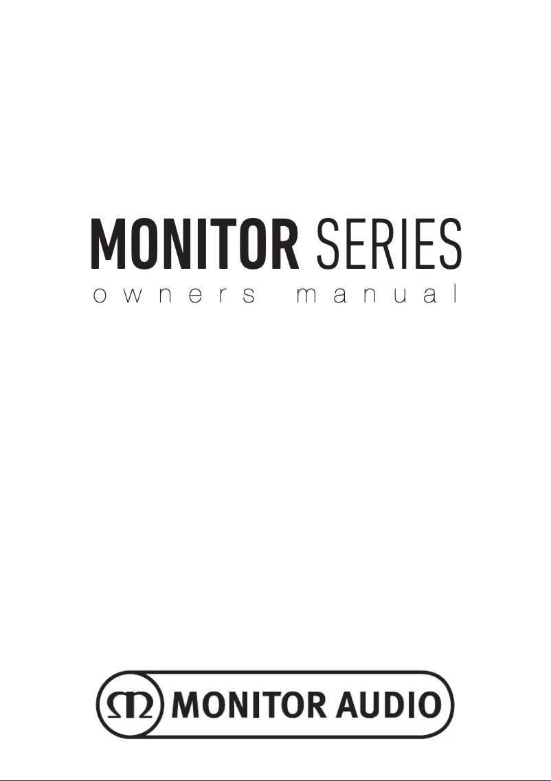 Page 1 de la notice Manuel utilisateur Monitor Audio Monitor 200