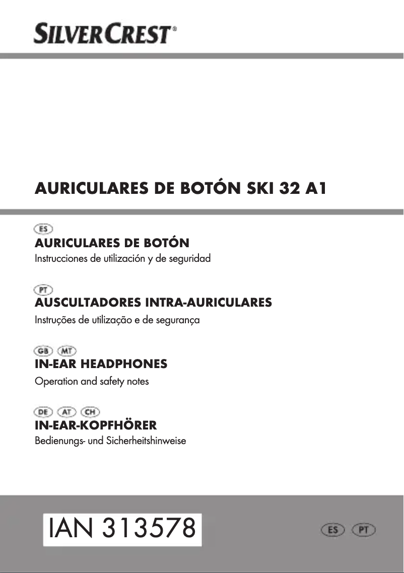 Page 1 de la notice Manuel utilisateur SilverCrest SKI 32 A1