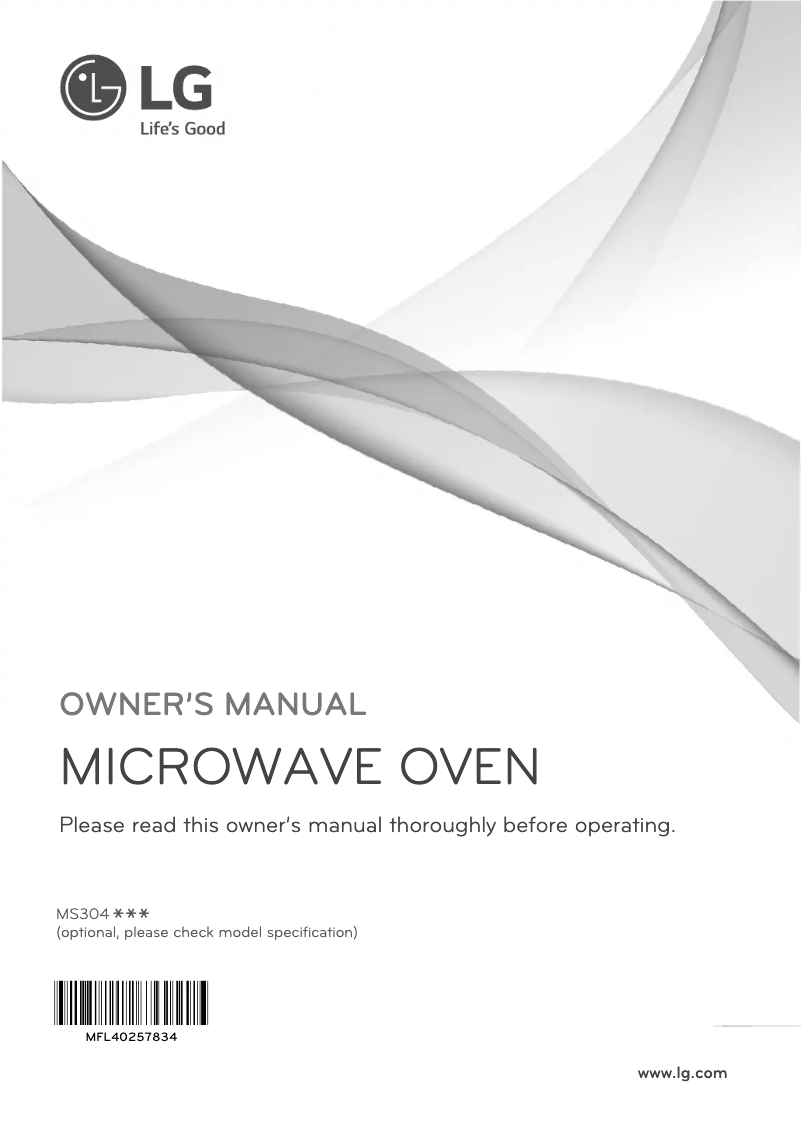 Page 1 de la notice Manuel utilisateur LG MS3042G1