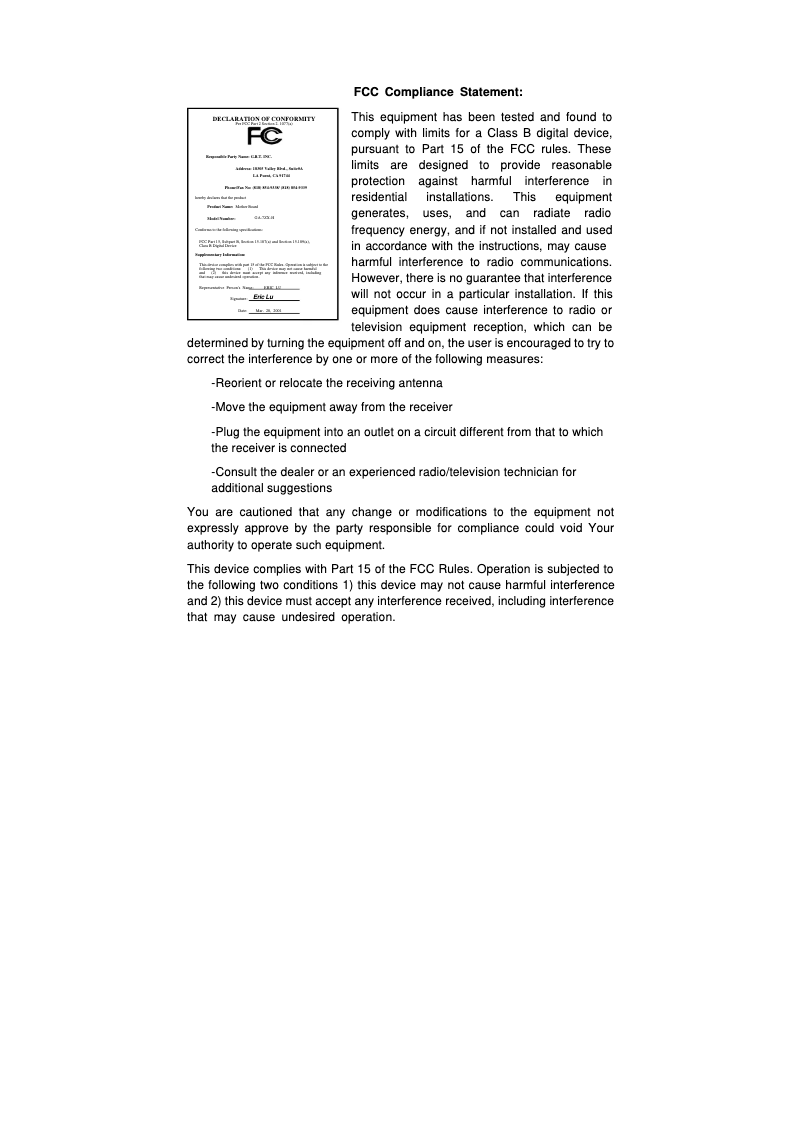 Page 1 de la notice Manuel utilisateur Gigabyte GA-7ZX-H