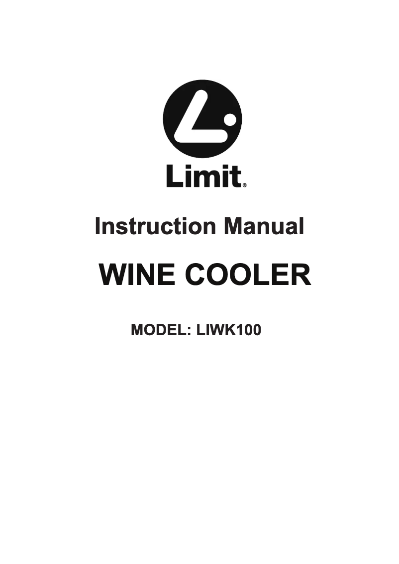 Page n°1 - Manuel utilisateur Limit LIWK100