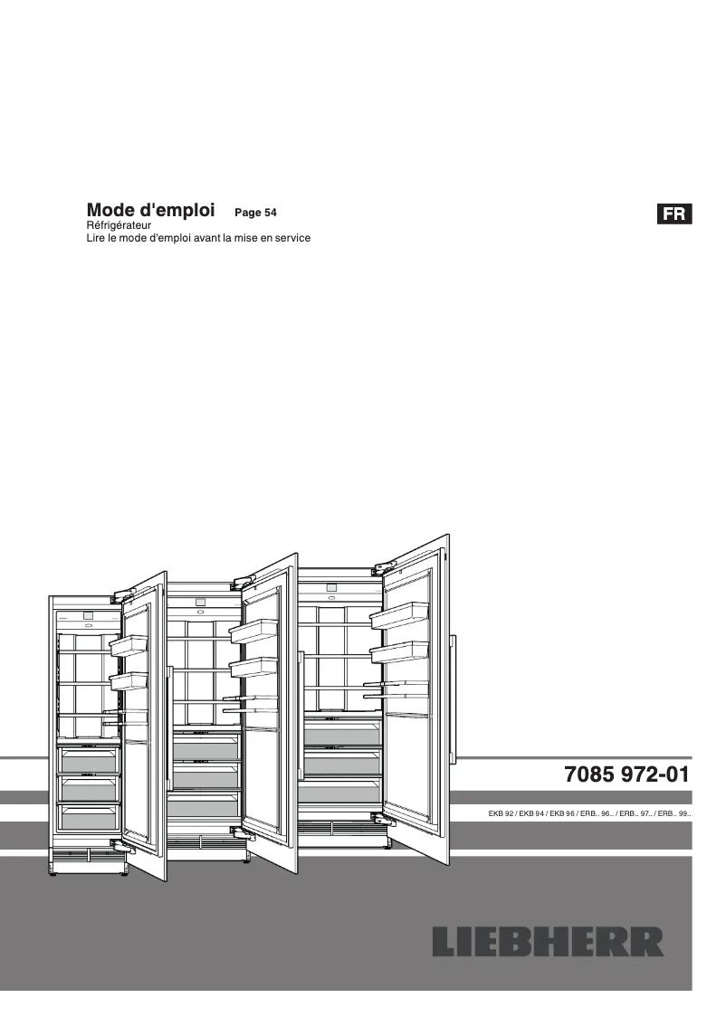 Page n°1 - Manuel utilisateur Liebherr ERBdi 9670