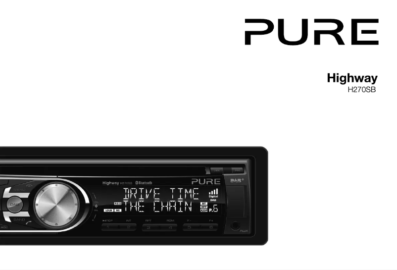 Page 1 de la notice Manuel utilisateur Pure Highway H270SB