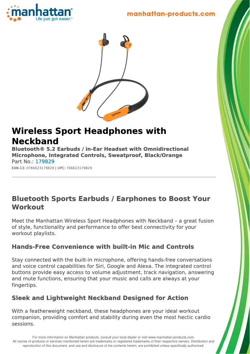 Page n°1 - Fiche technique Manhattan 179829