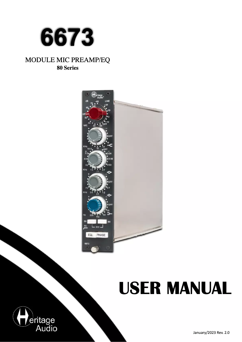 Image de la première page du manuel de l'appareil 6673