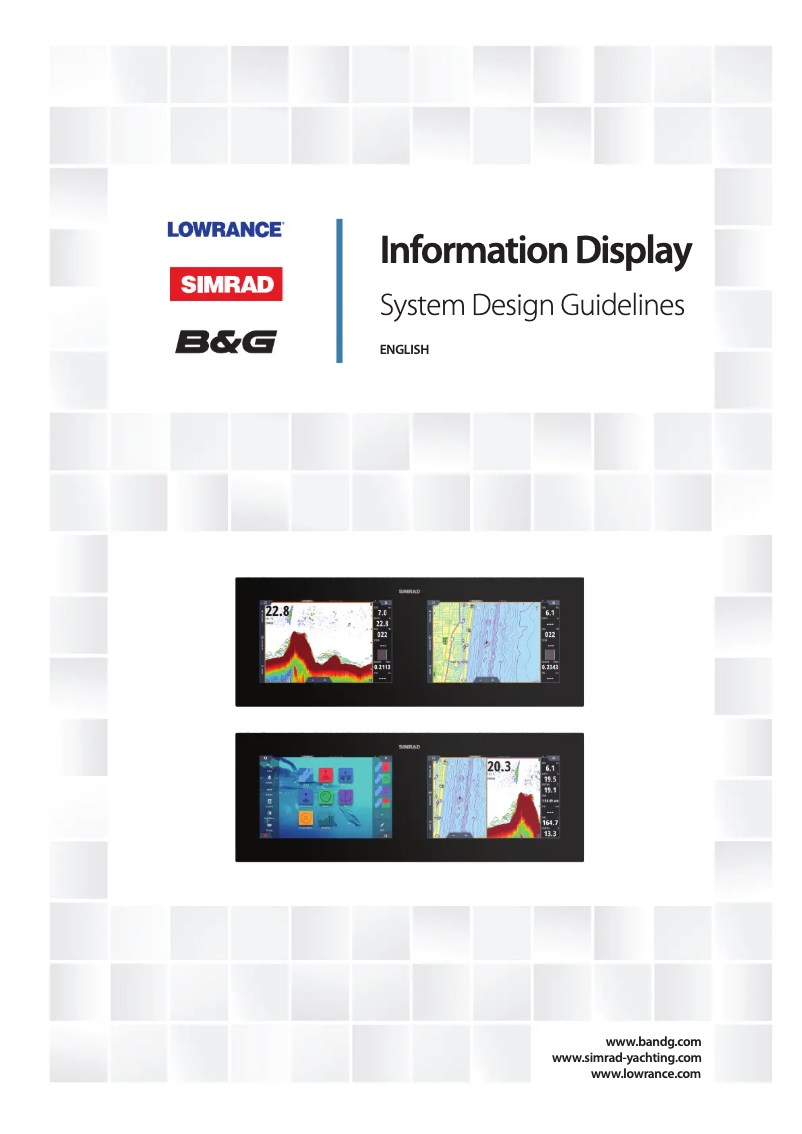 Page n°1 - Manuel utilisateur Simrad IDS Display