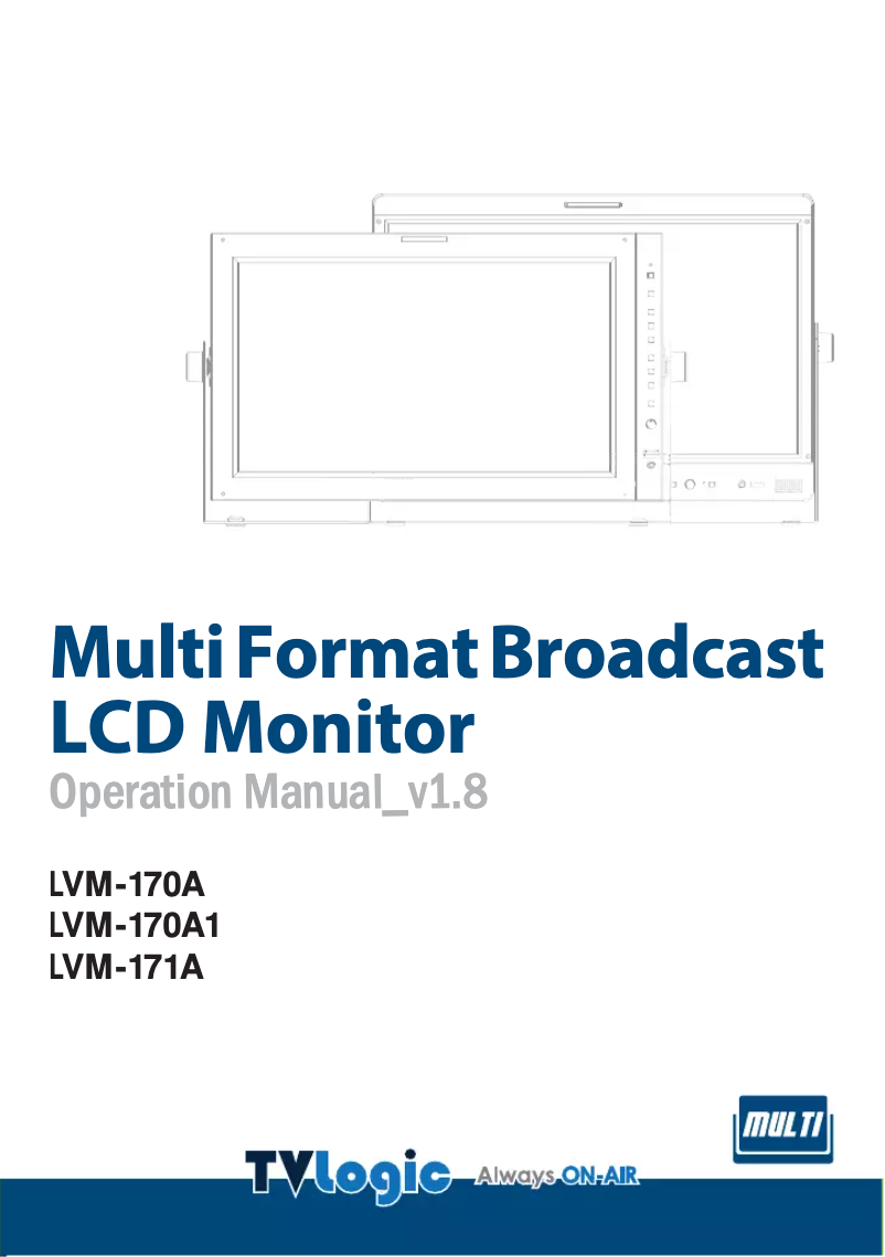 Page n°1 - Manuel utilisateur TVLogic LVM-170A