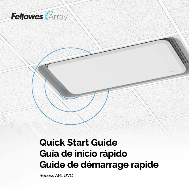 Page n°1 - Guide de démarrage rapide Fellowes Array AR1 UVC