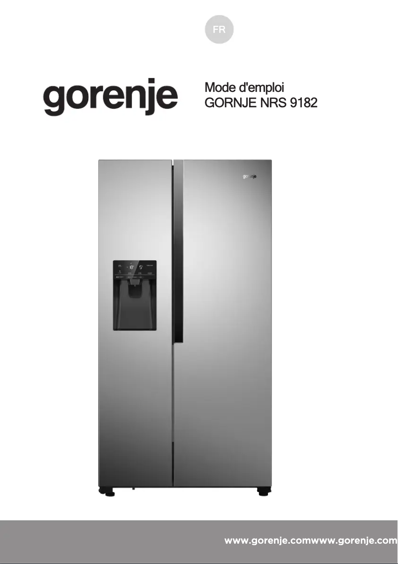 Page n°1 - Manuel utilisateur Gorenje NRS9EVB