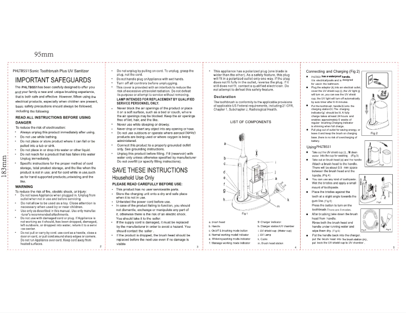 Page n°1 - Manuel utilisateur Pyle PHLTBS51