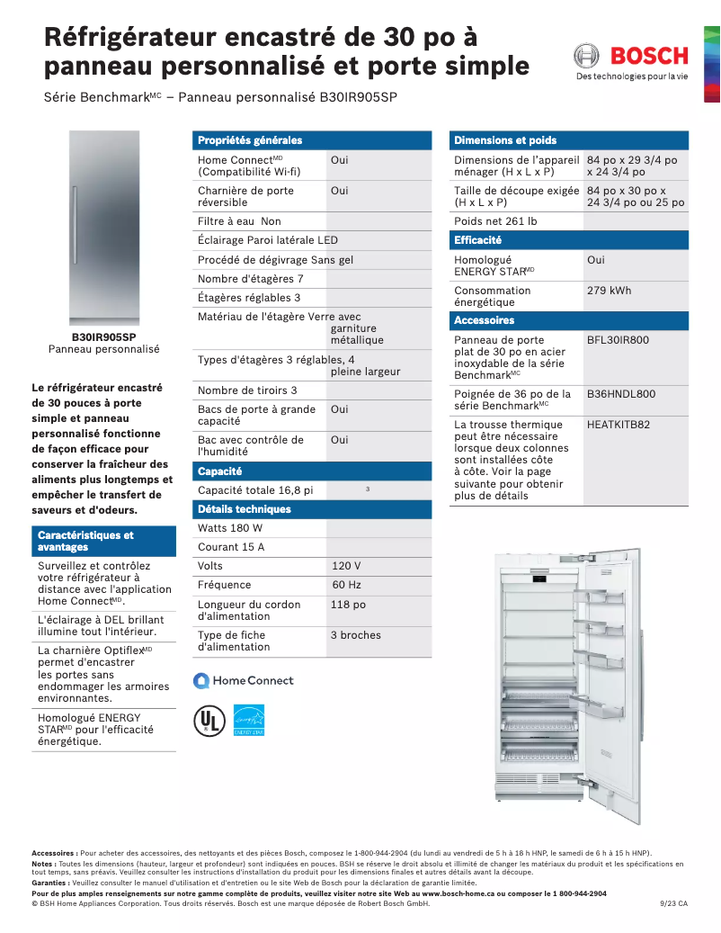 Imagen de la primera página del manual del dispositivo B30IR905SP