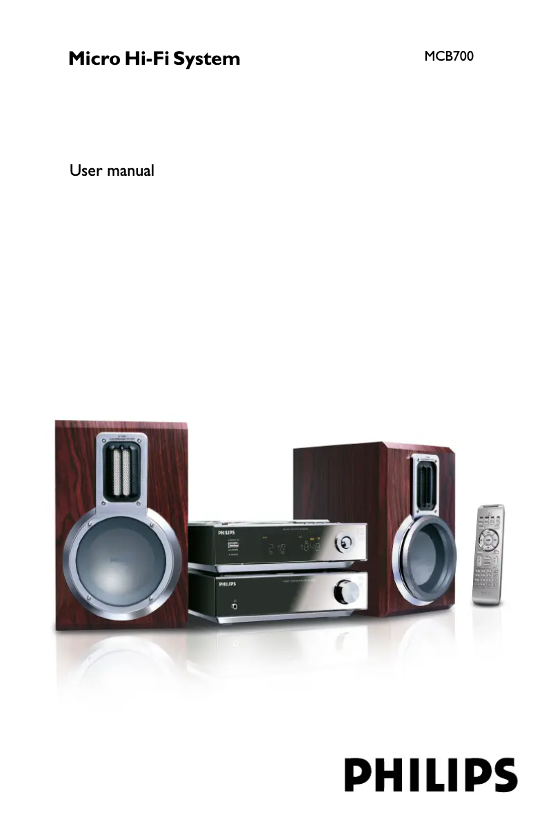 Page 1 de la notice Mode d'emploi Philips MCB700