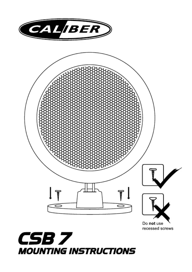 Image de la première page du manuel de l'appareil CSB7